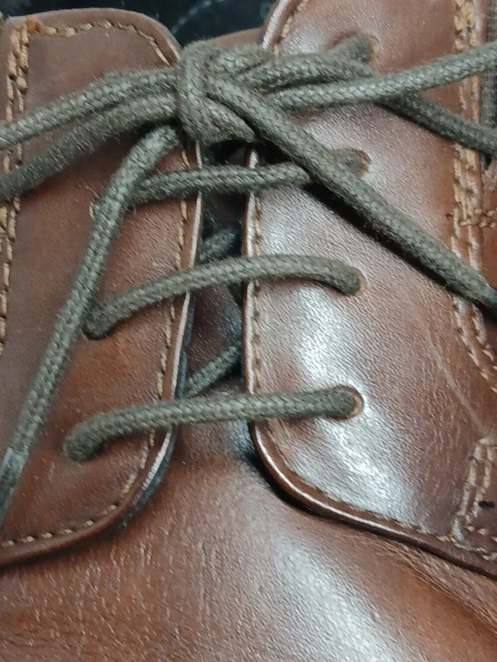 Men's Brown Leather Lace-Up Dress Shoes